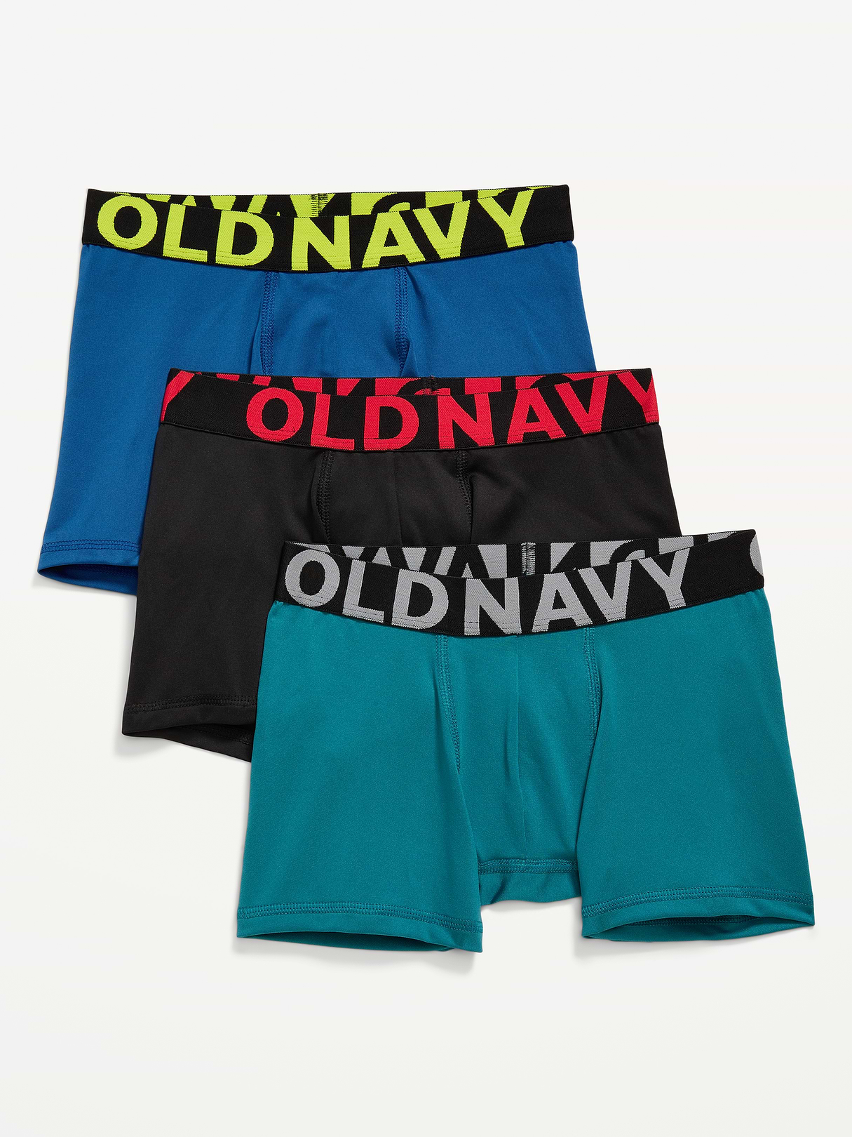 Go-Dry Boxer-Briefs Performance Underwear 3-Pack for Boys