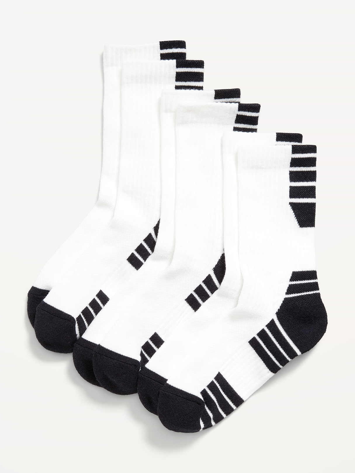 Crew Go-Dry Basketball Socks 3-Pack for Boys
