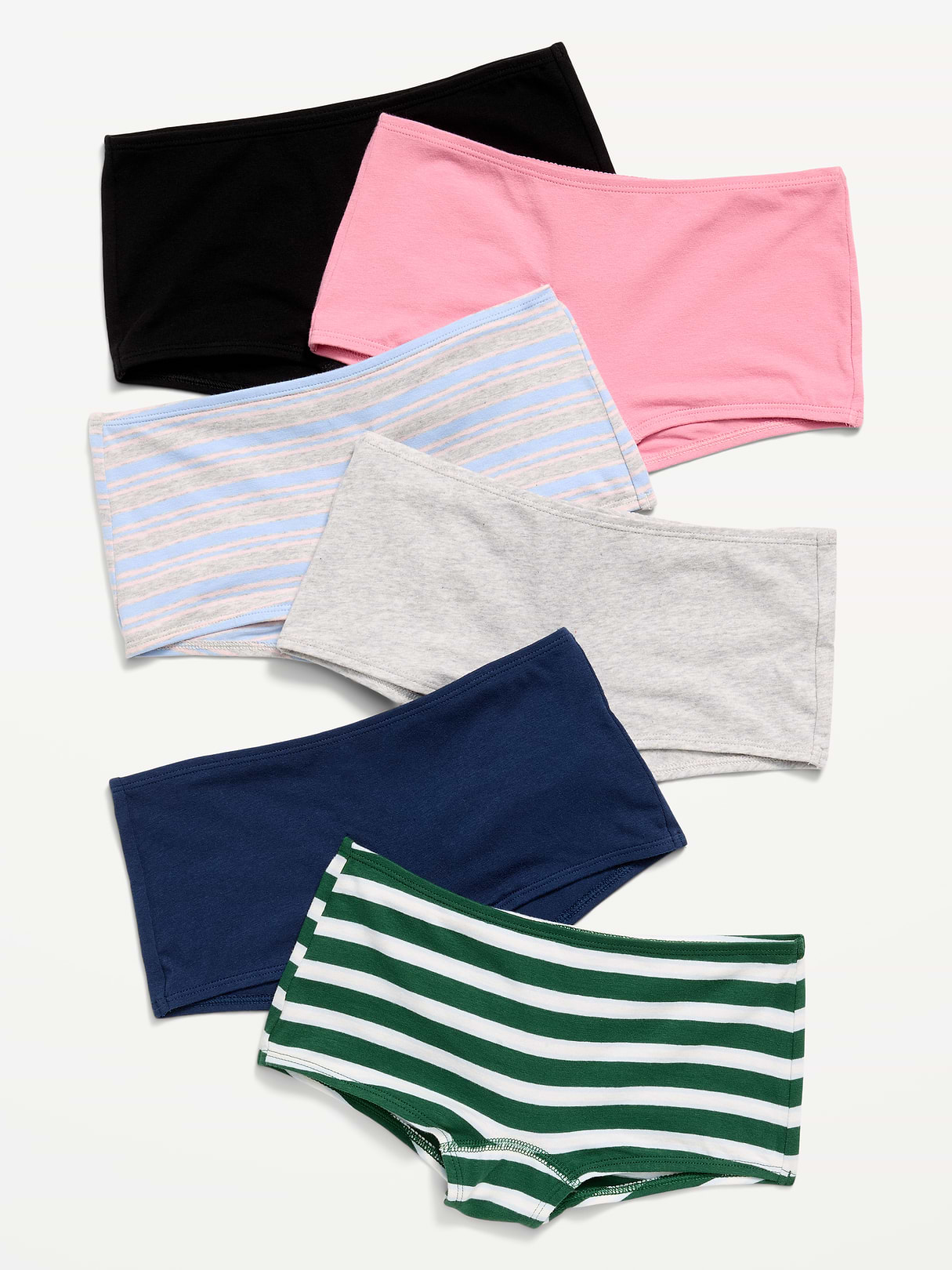 Boyshorts Underwear 6-Pack for Girls