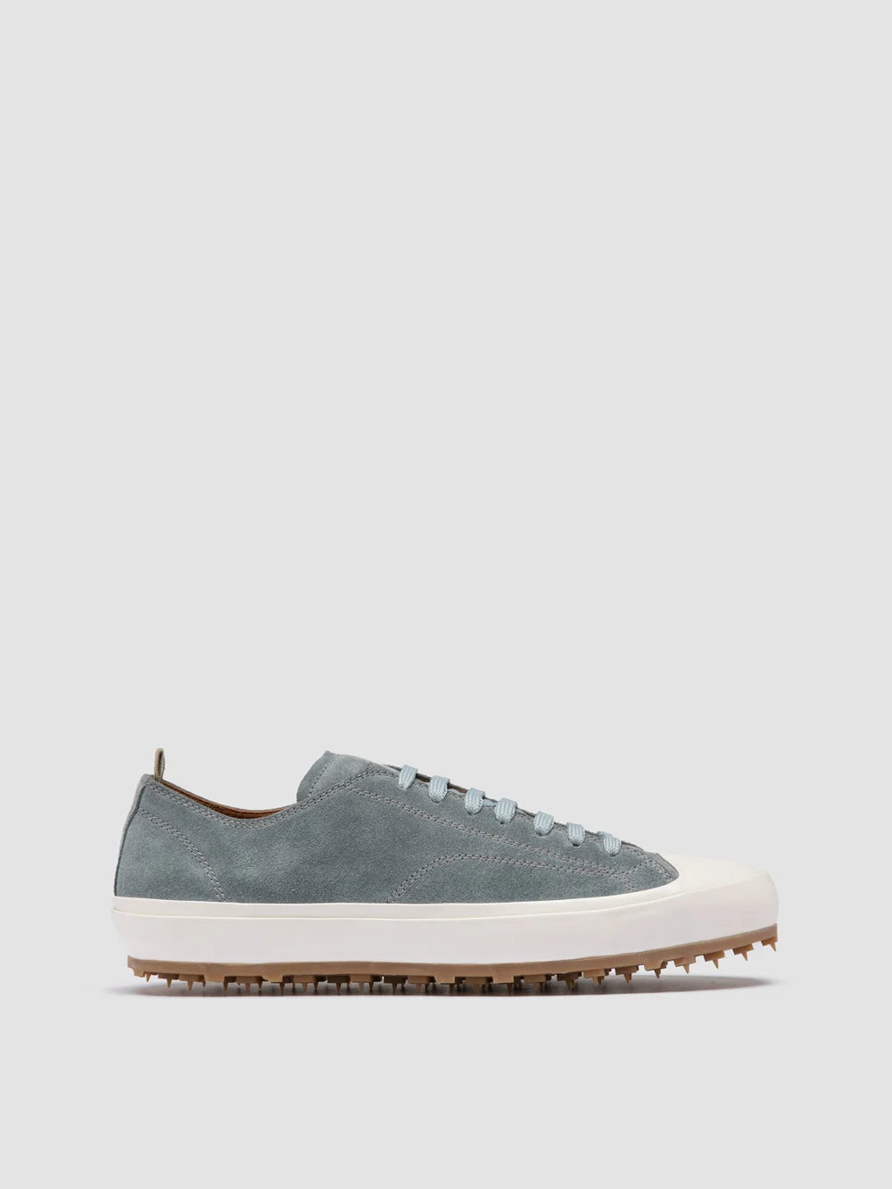 Low-Top-Sneaker aus blauem Wildleder