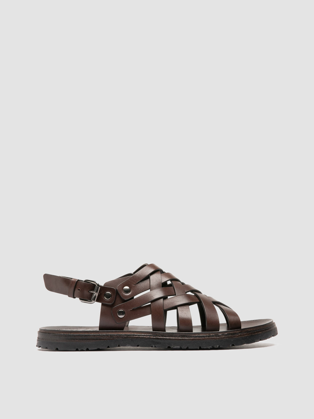 Braune Ledersandalen