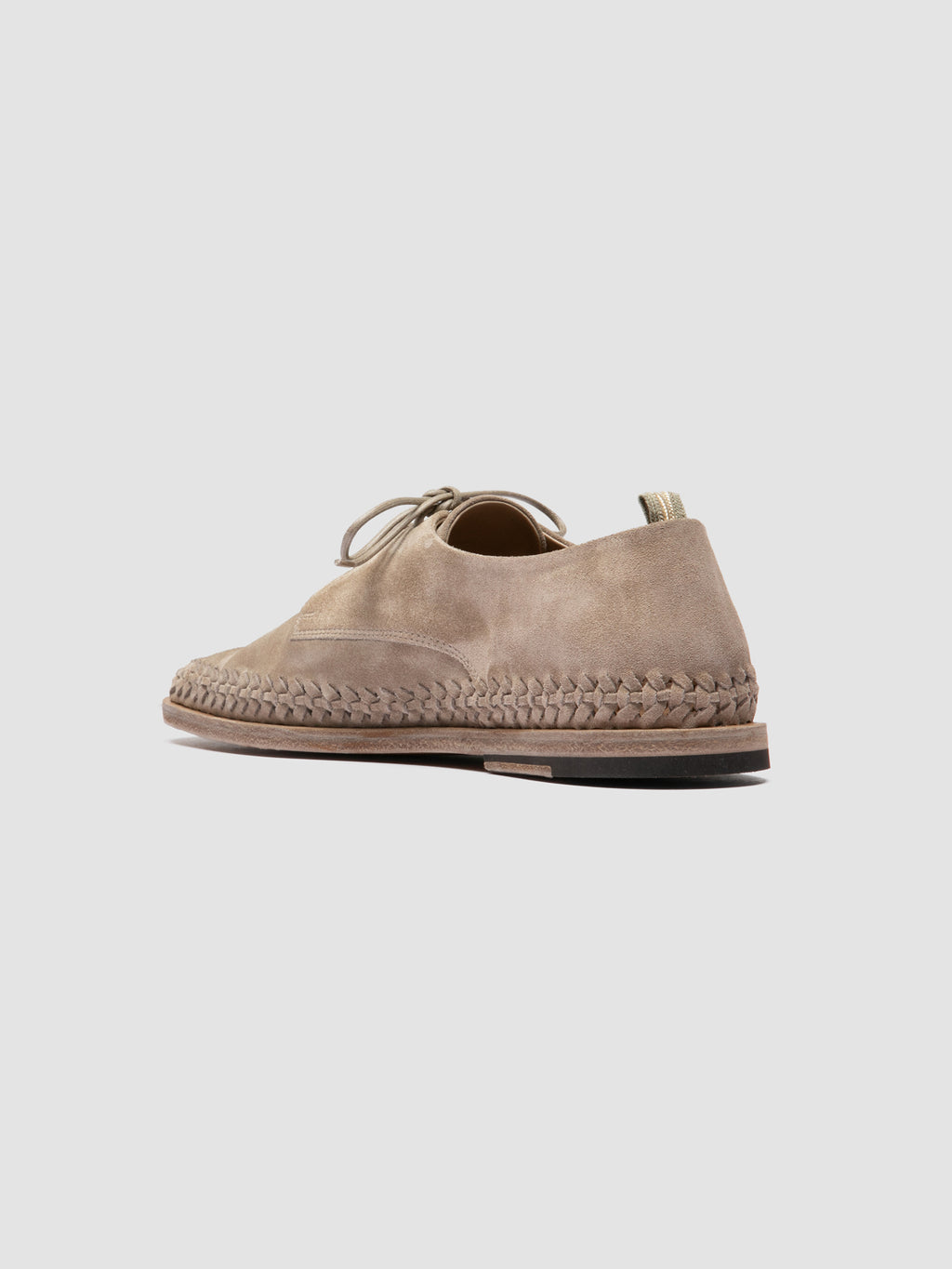 MILES 001 Beige Derby-Schuhe aus Wildleder