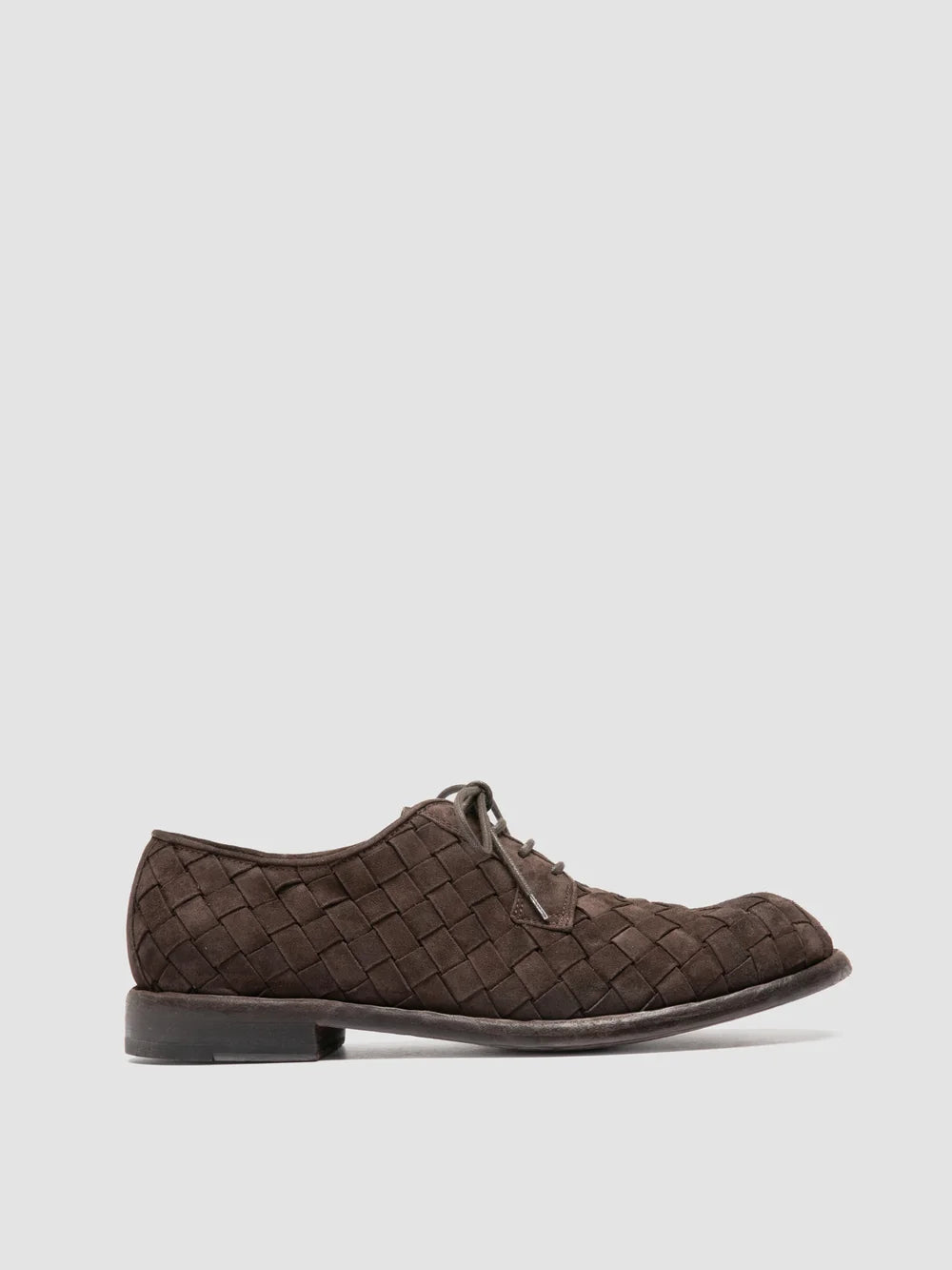 RUGGED 007 Braune Derby-Schuhe aus Wildleder