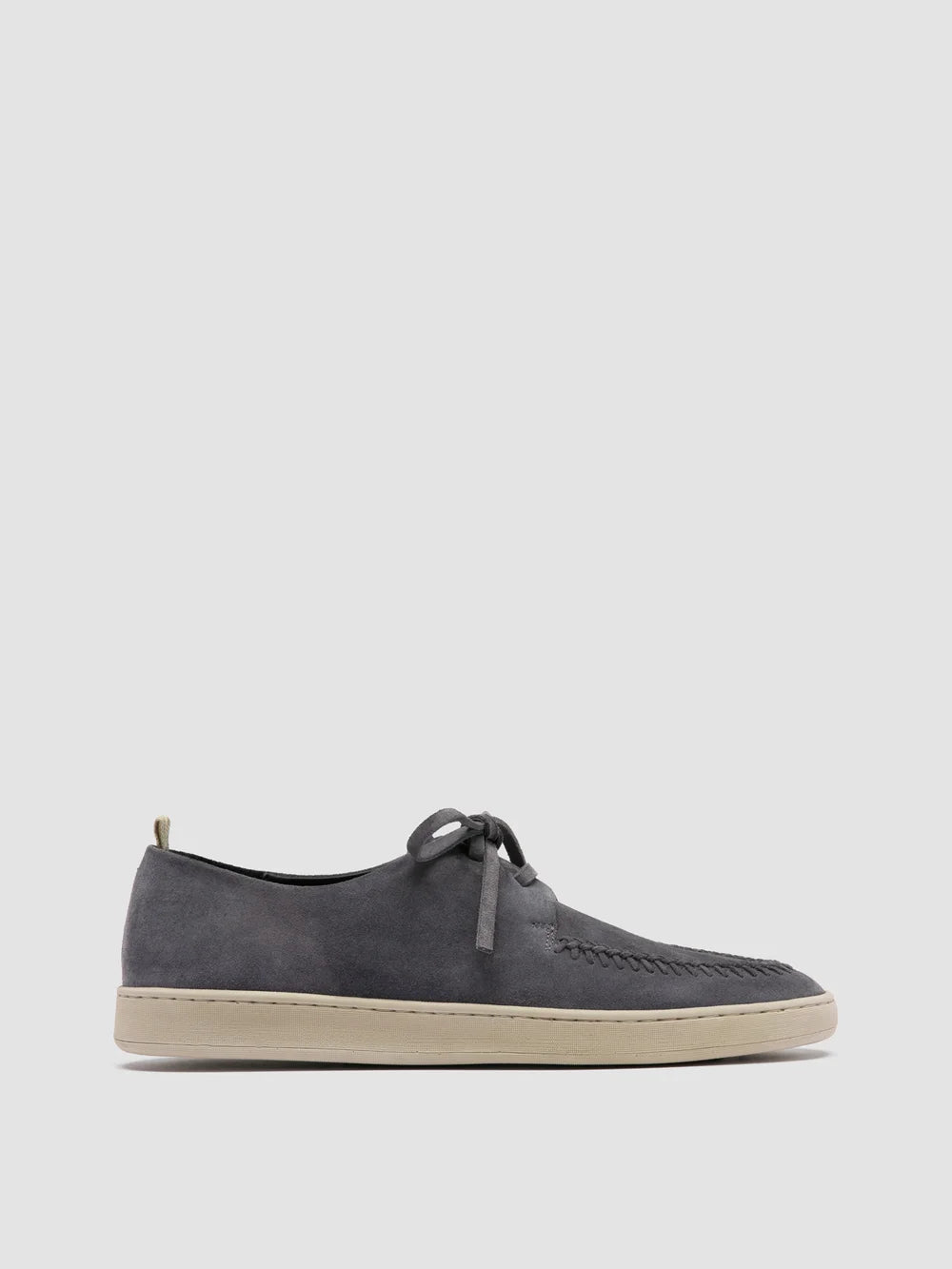 Blaue Derby-Schuhe aus Wildleder