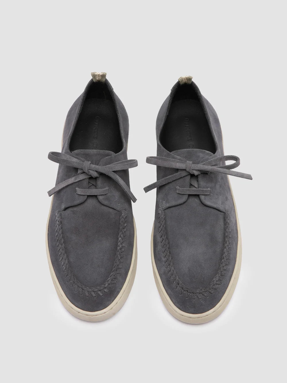 Blaue Derby-Schuhe aus Wildleder