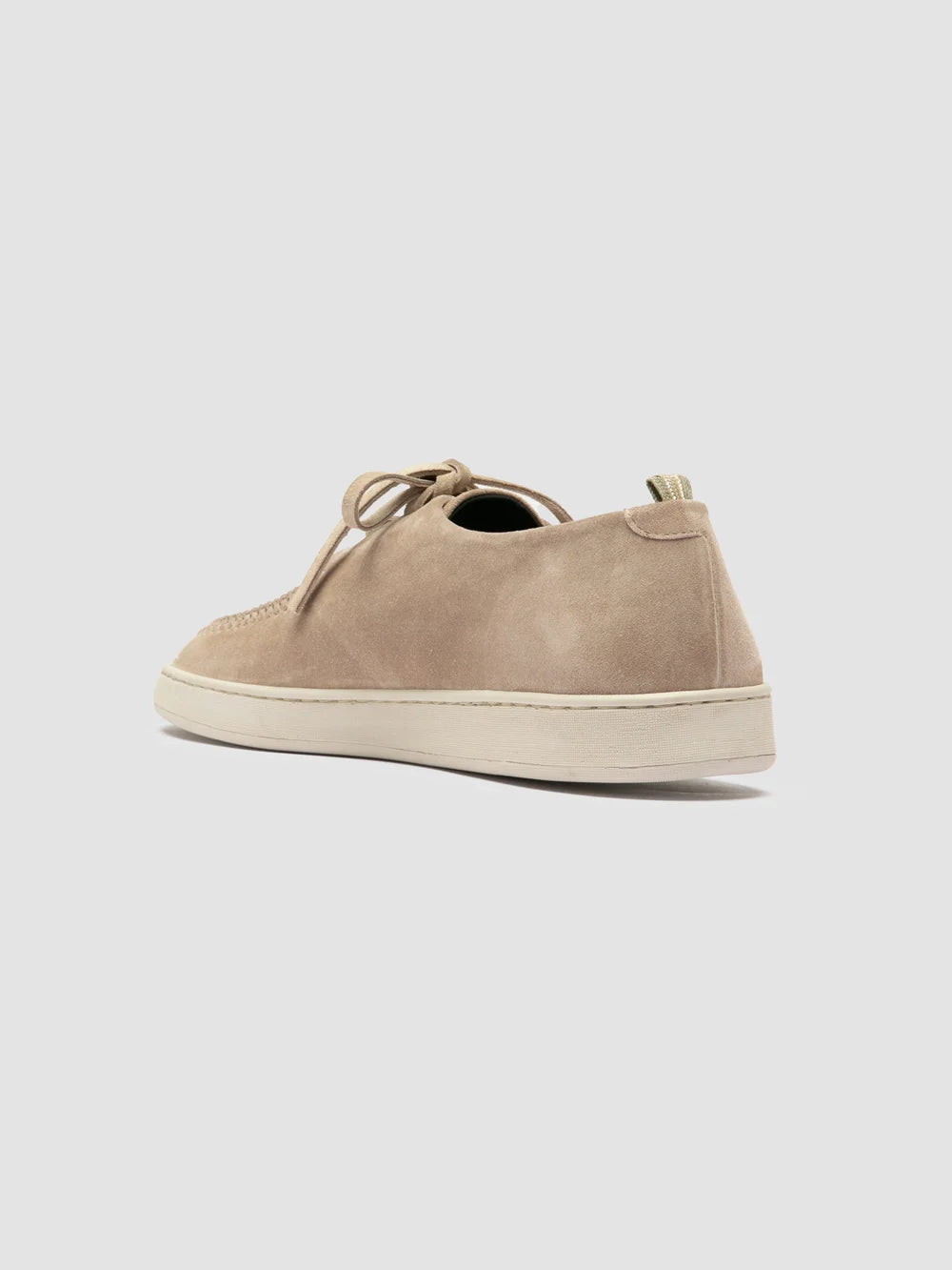 Taupefarbene Derby-Schuhe aus Wildleder