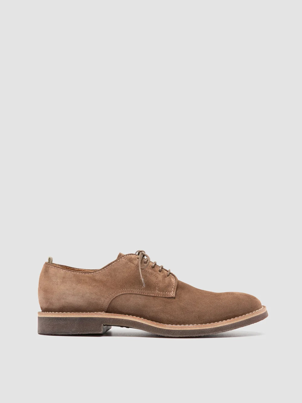 Braune Derby-Schuhe aus Wildleder