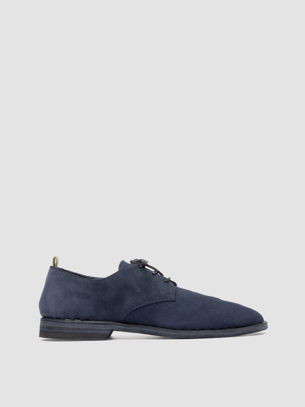 Blaue Derbyschuhe aus Wildleder