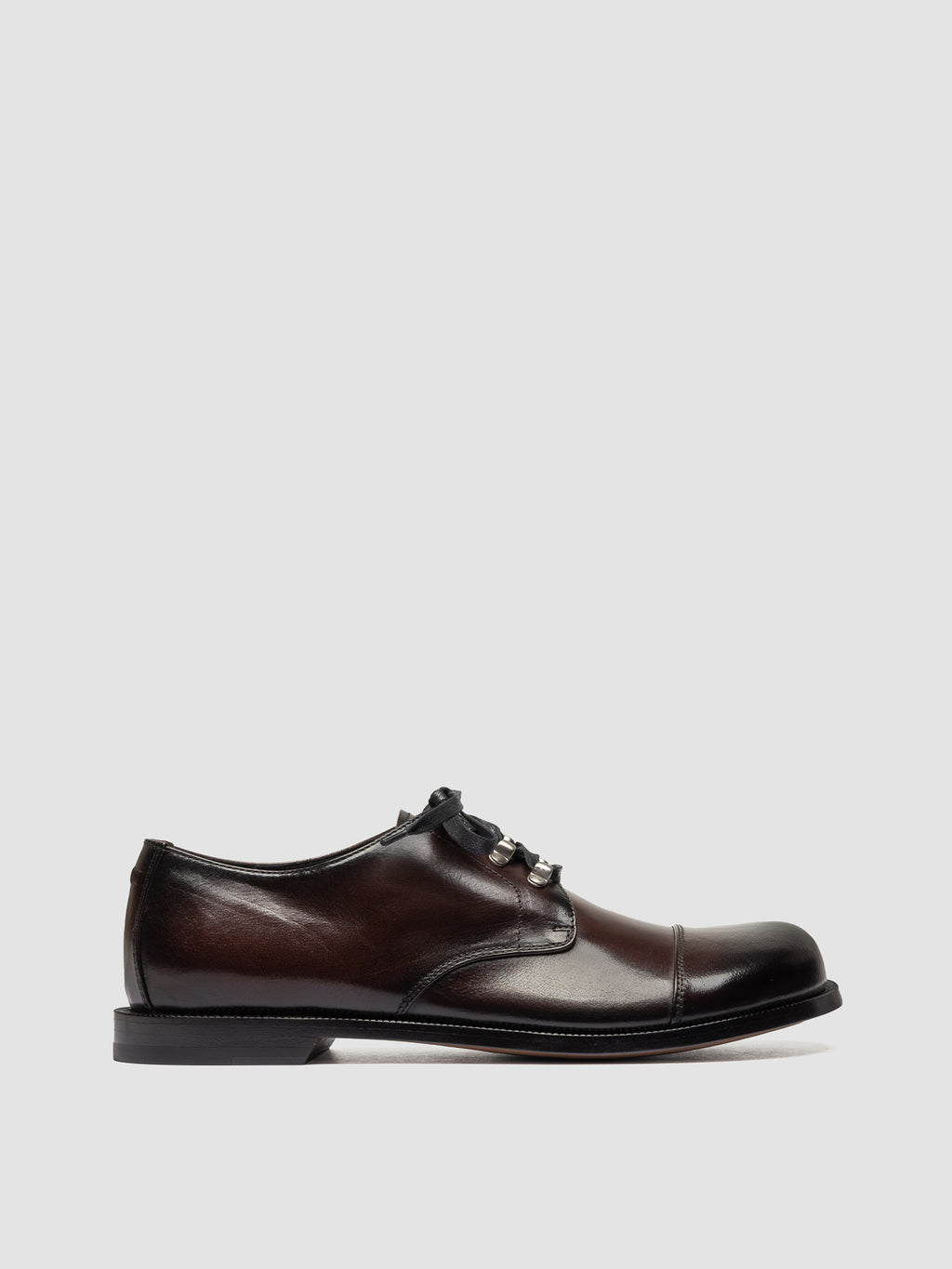 Braune Derby-Schuhe aus Leder