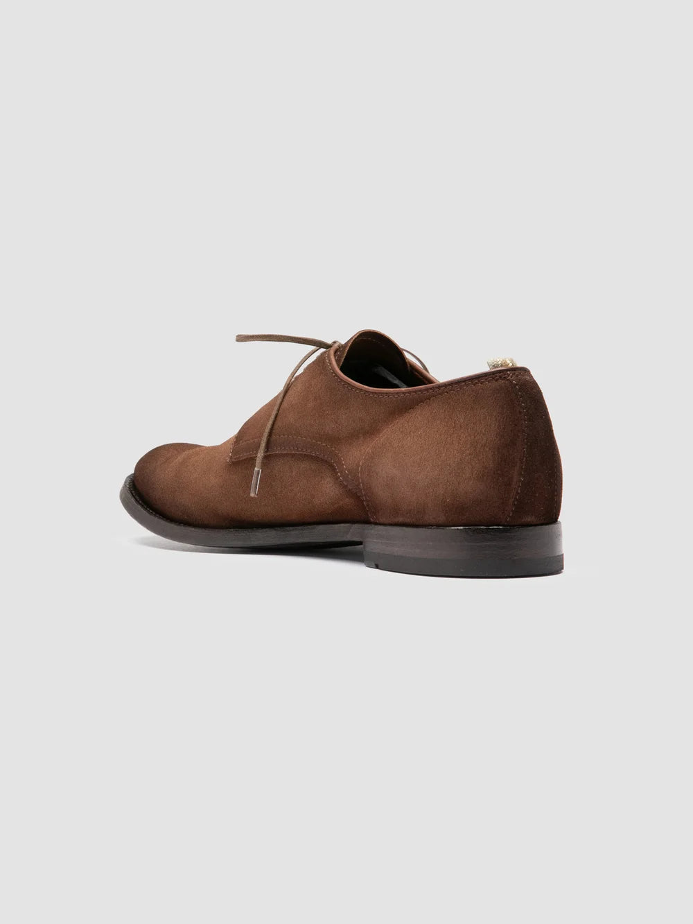 Braune Derby-Schuhe aus Wildleder