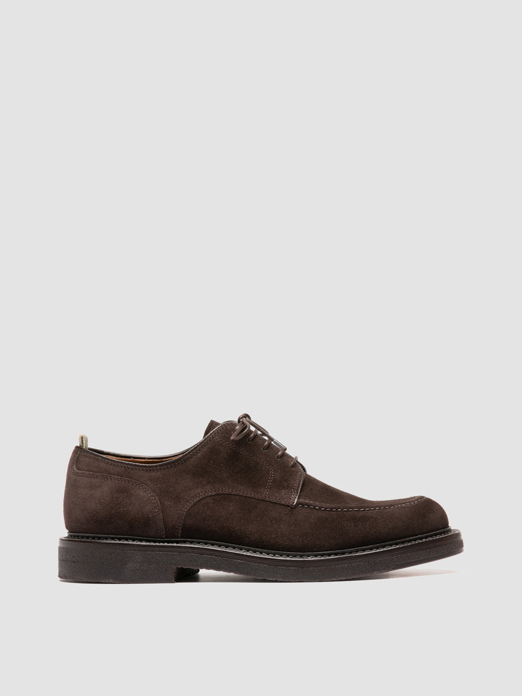 Braune Derby-Schuhe aus Wildleder
