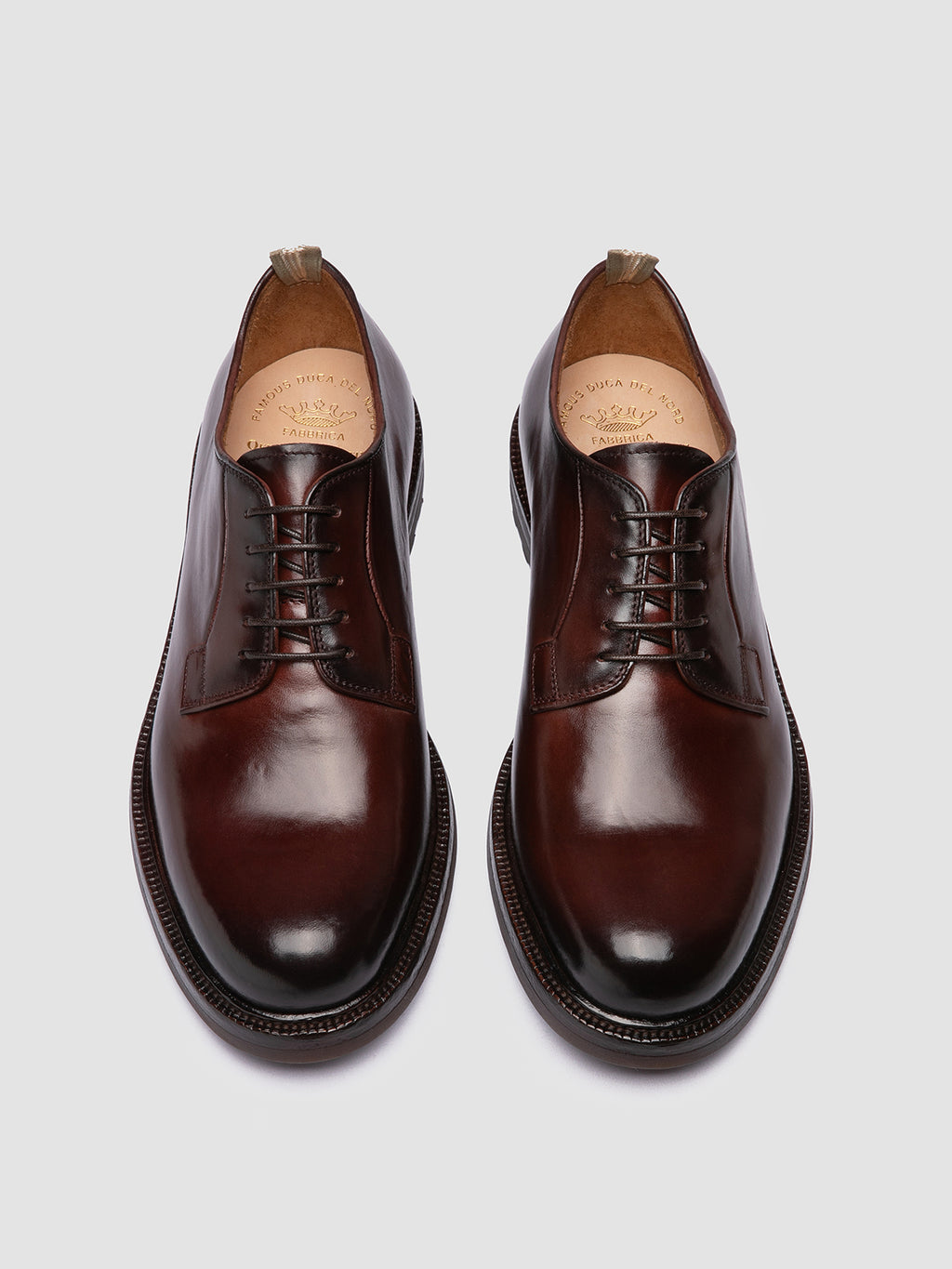 Brown Leather Derby Shoes