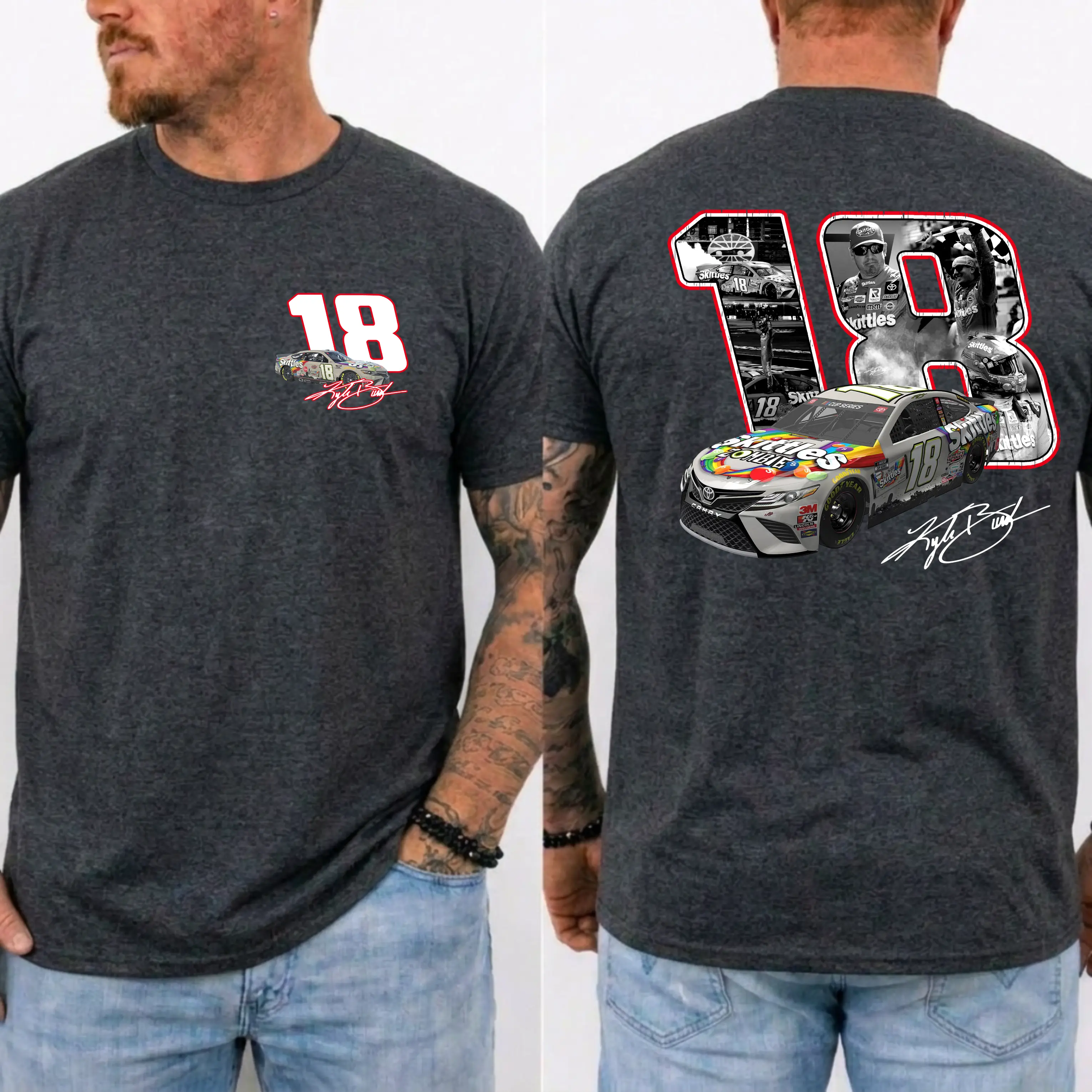 Kyle Busch 18 Tribute Shirt, NASCAR Legend Memorial Tee, RIP Rowdy 1985-2026 Shirt, Vintage NASCAR Tribute Top