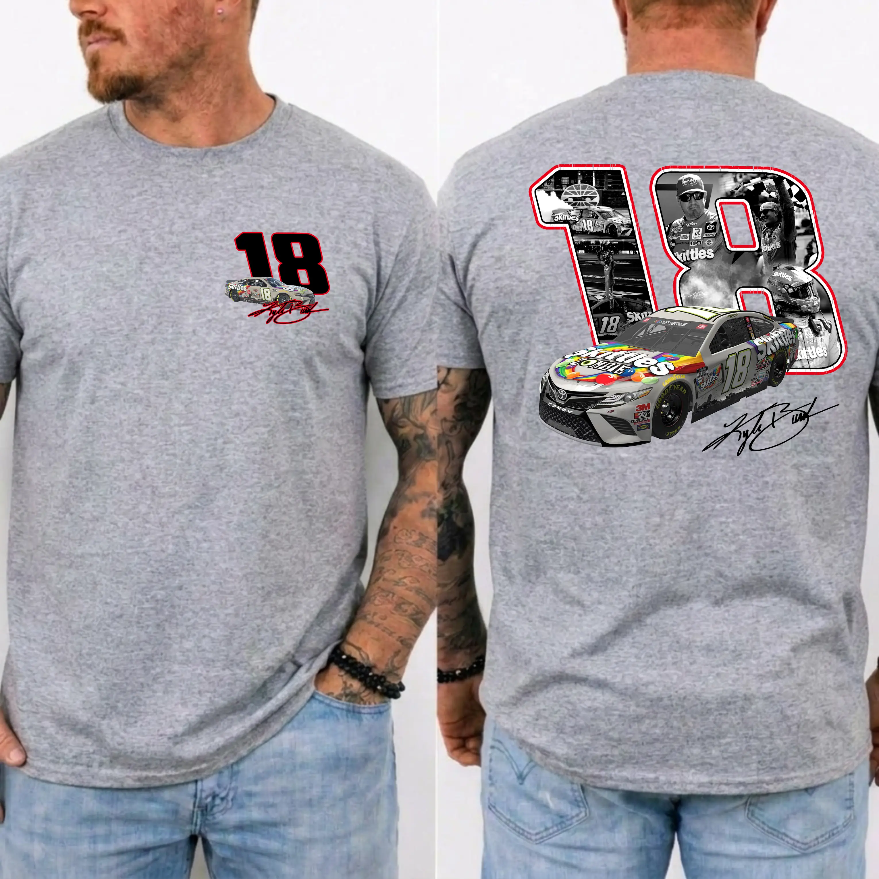 Kyle Busch 18 Tribute Shirt, NASCAR Legend Memorial Tee, RIP Rowdy 1985-2026 Shirt, Vintage NASCAR Tribute Top