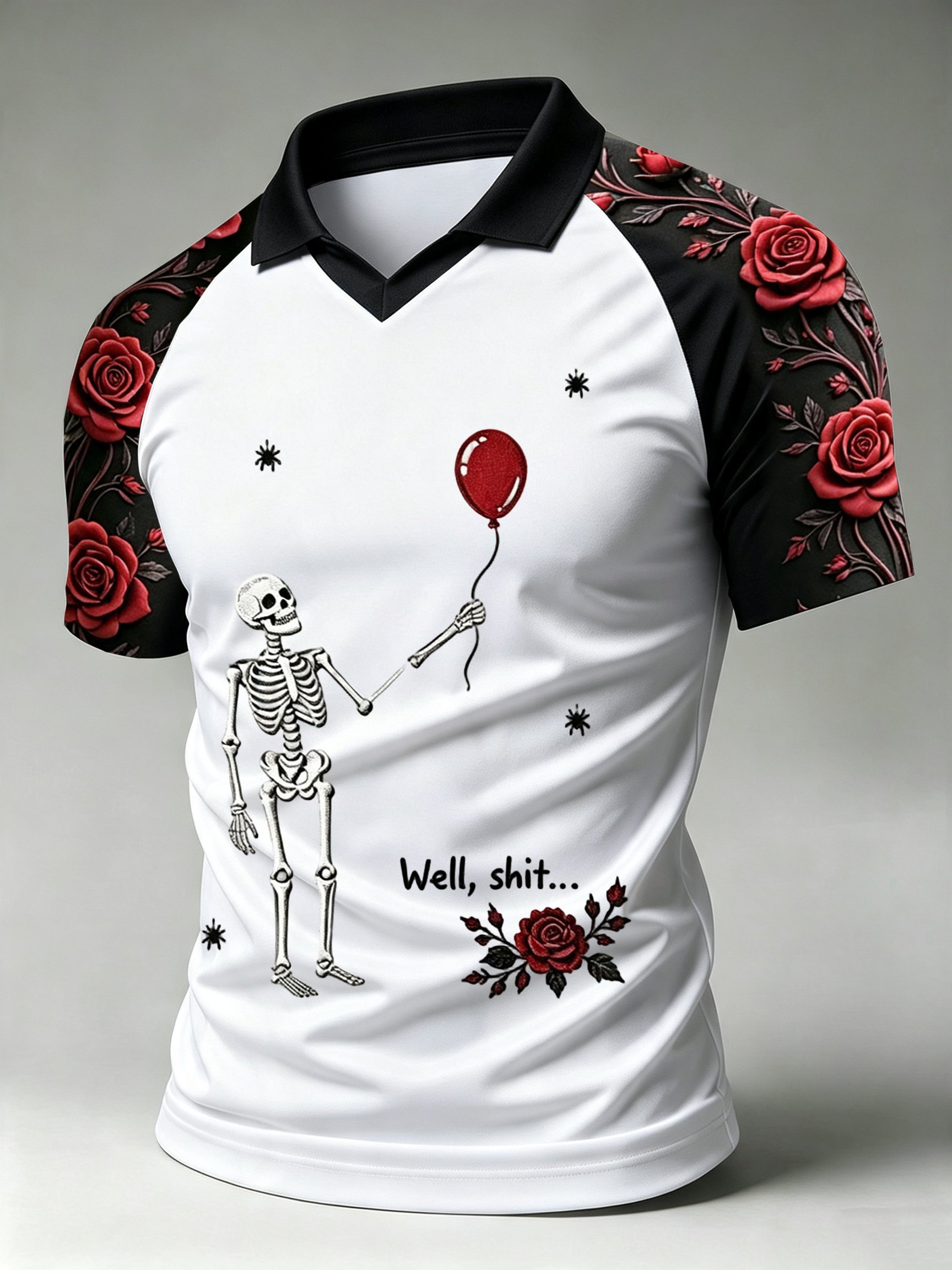 Men's Retro Halloween Well, shit... Printed Casual T-Shirt