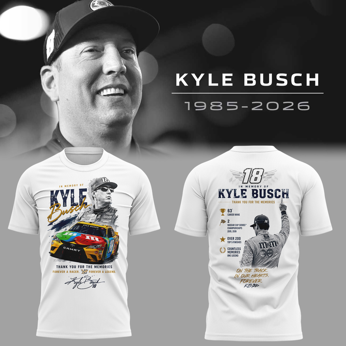 Limited Edition Rowdy Forever Racing Tribute Shirt-ND05222613
