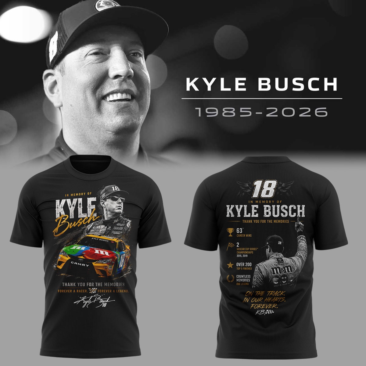 Limited Edition Rowdy Forever Racing Tribute Shirt-ND05222616