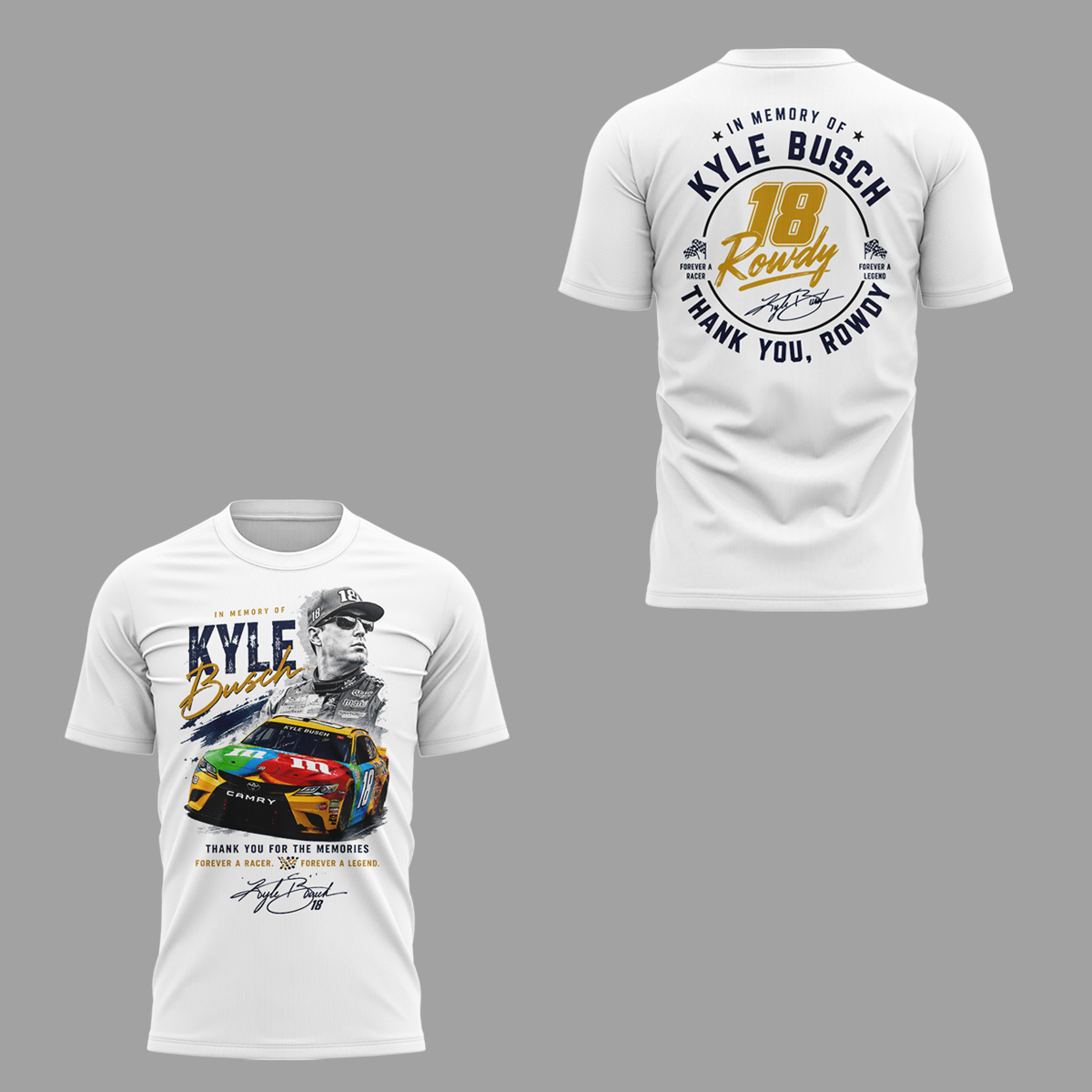 Limited Edition Rowdy Forever Racing Tribute Shirt-ND05222618