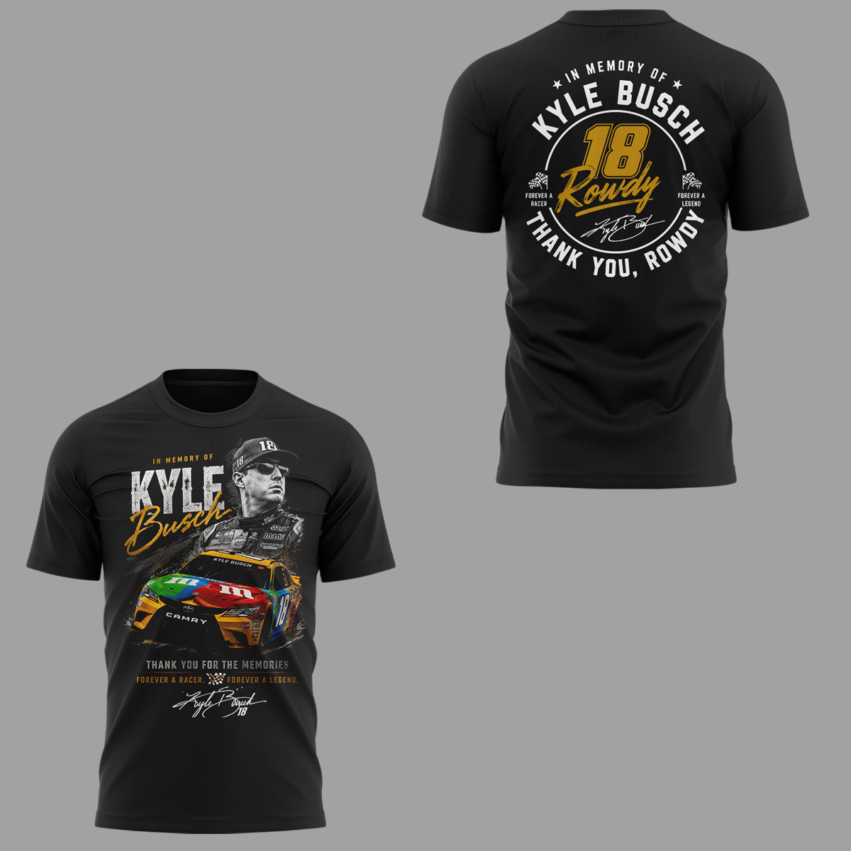Limited Edition Rowdy Forever Racing Tribute Shirt-ND05222619