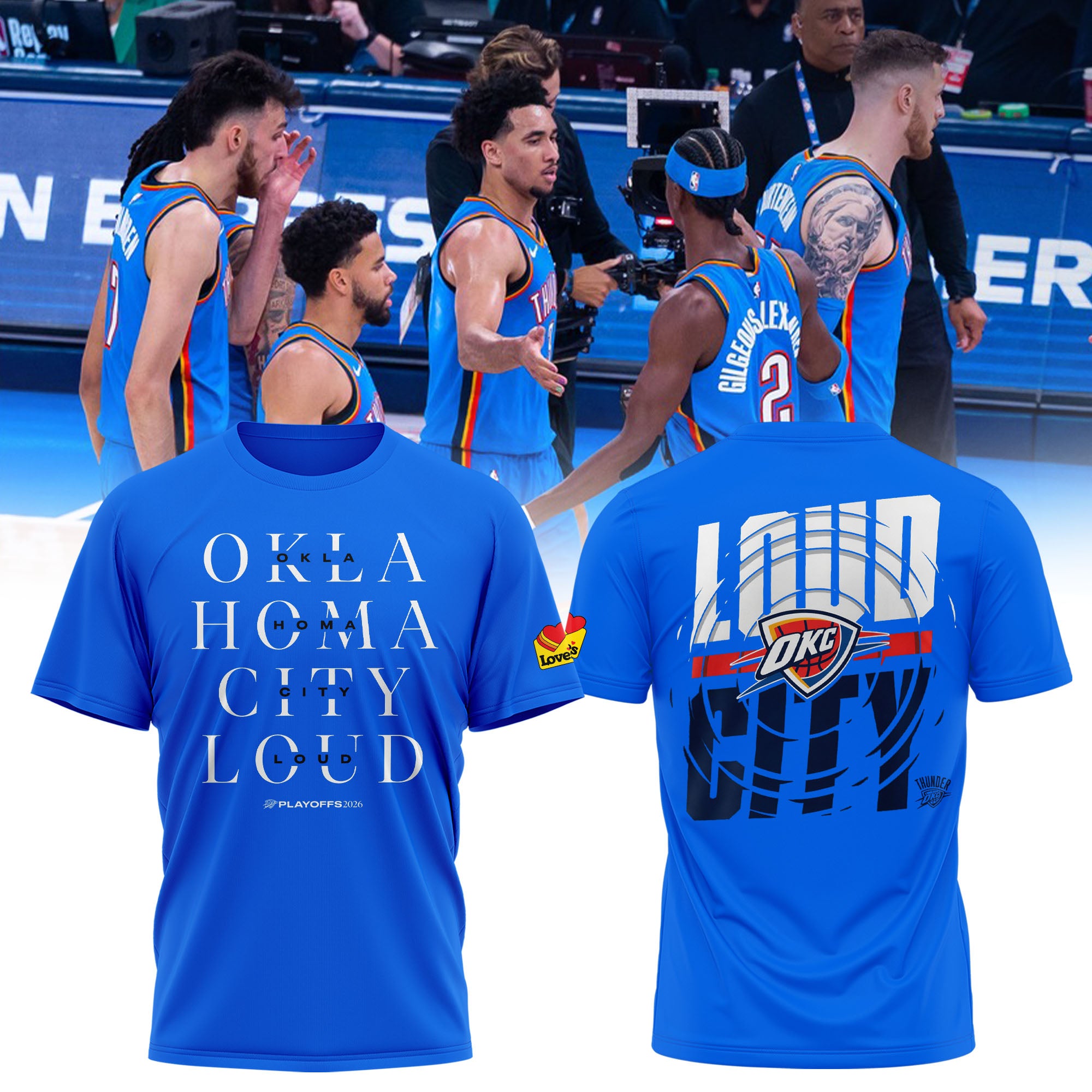 Oklahoma City Loud Hoodie – 2026 Playoffs OKC Fan Hoodie 🔥