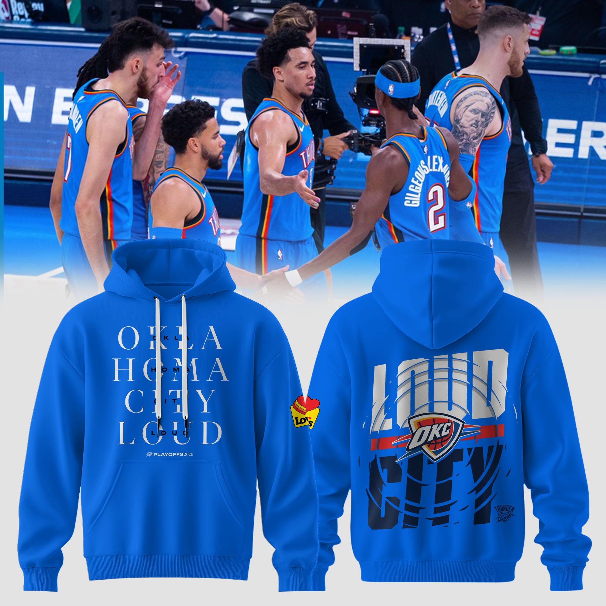 Oklahoma City Loud Hoodie – 2026 Playoffs OKC Fan Hoodie 🔥