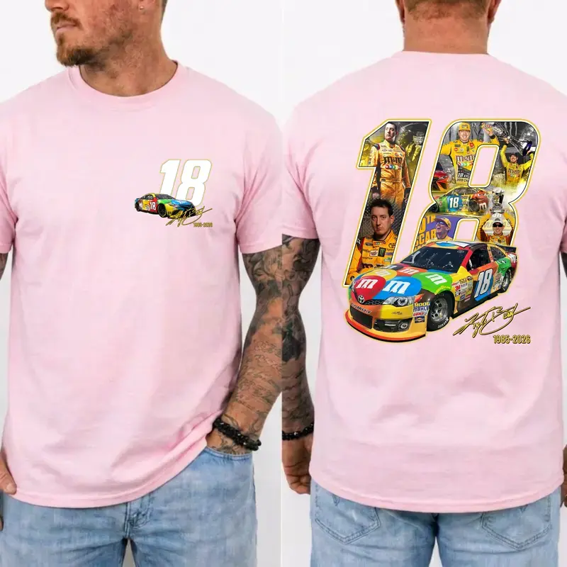 Kyle Busch 18 Tribute Shirt, NASCAR Legend Memorial Tee, RIP Rowdy 1985-2026 Shirt, Vintage NASCAR Tribute Top