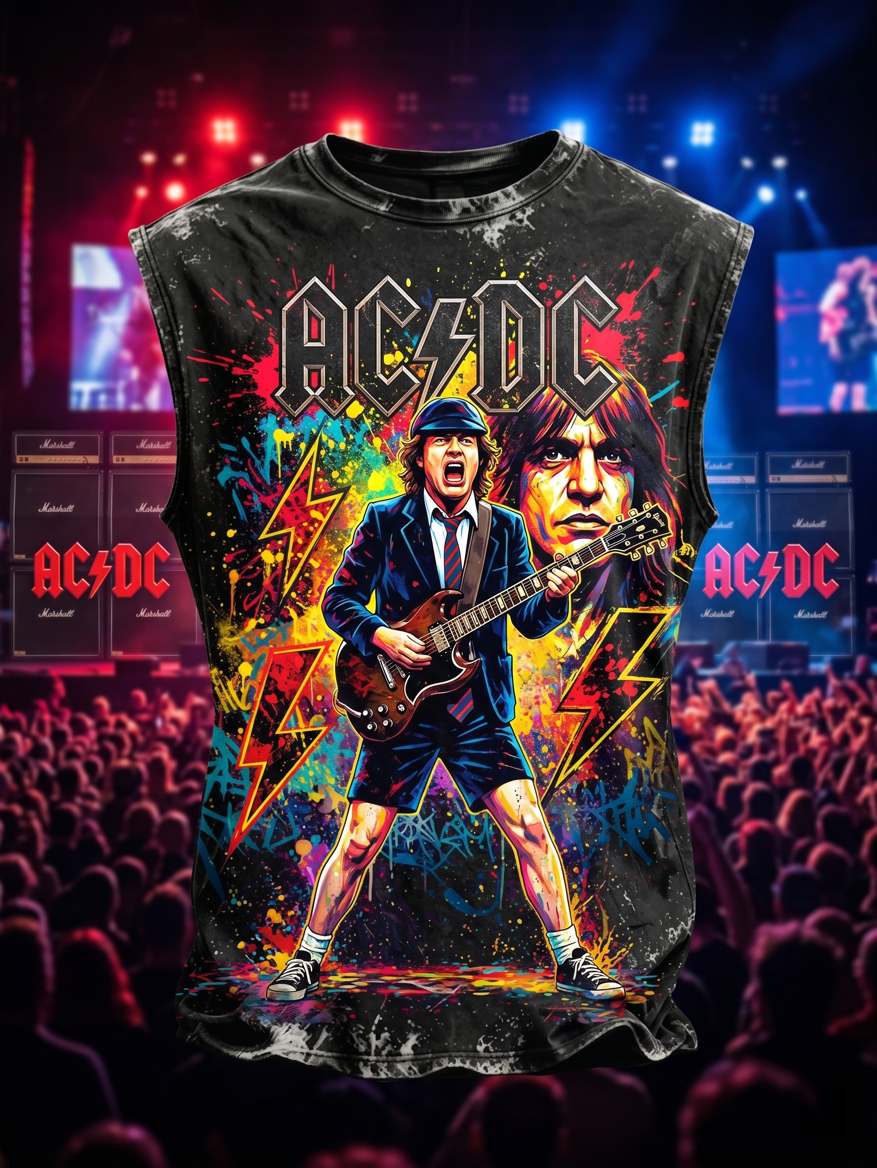 Vintage AC/DC Rock Band Tank Top – printzoray.com