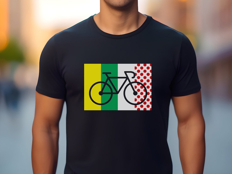 Tour de France Cycling T-Shirt, Stylish Biker Tee