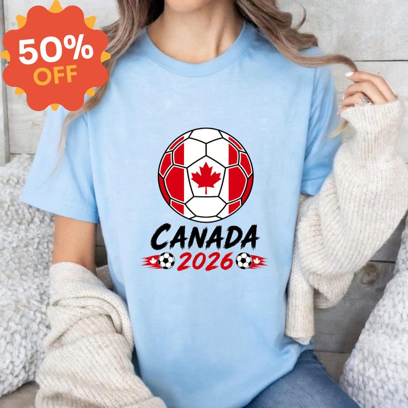 Canada Soccer Fan T-Shirt, Canada Flag Football Supporter Tee, Match Day Pride Shirt