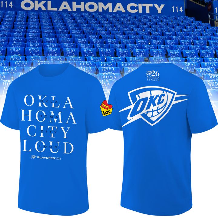 OKC Thunder Game 1 WCF Blue Shirt
