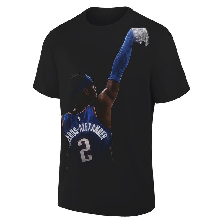 2. OKC Thunder 2026 MVP Back 2 Back Signature Black T-shirt