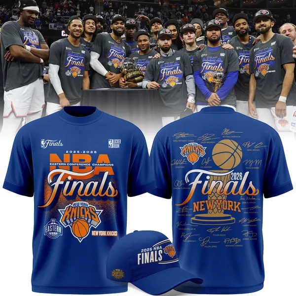 VIP02.New York Knicks 2026 NBA Eastern Conference Champions T-Shirt