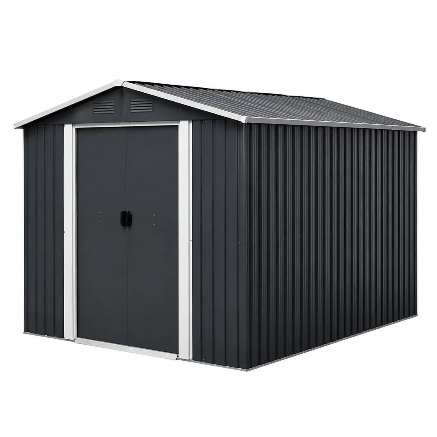 Capanno in Metallo Antracite 257x205x178 cm-Elqironix
