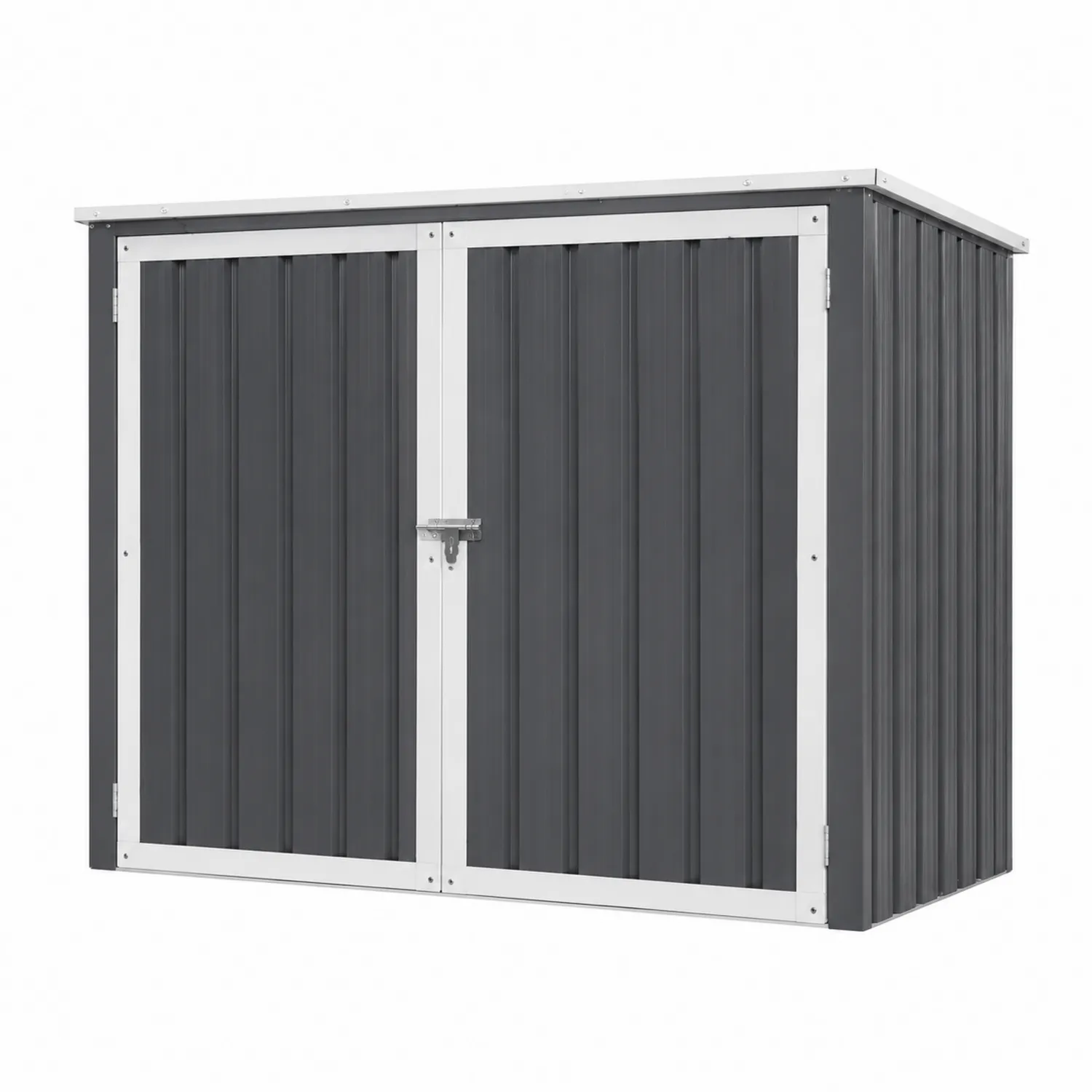 Ripostiglio Metallo Grigio 130x70x110 cm-Elqironix