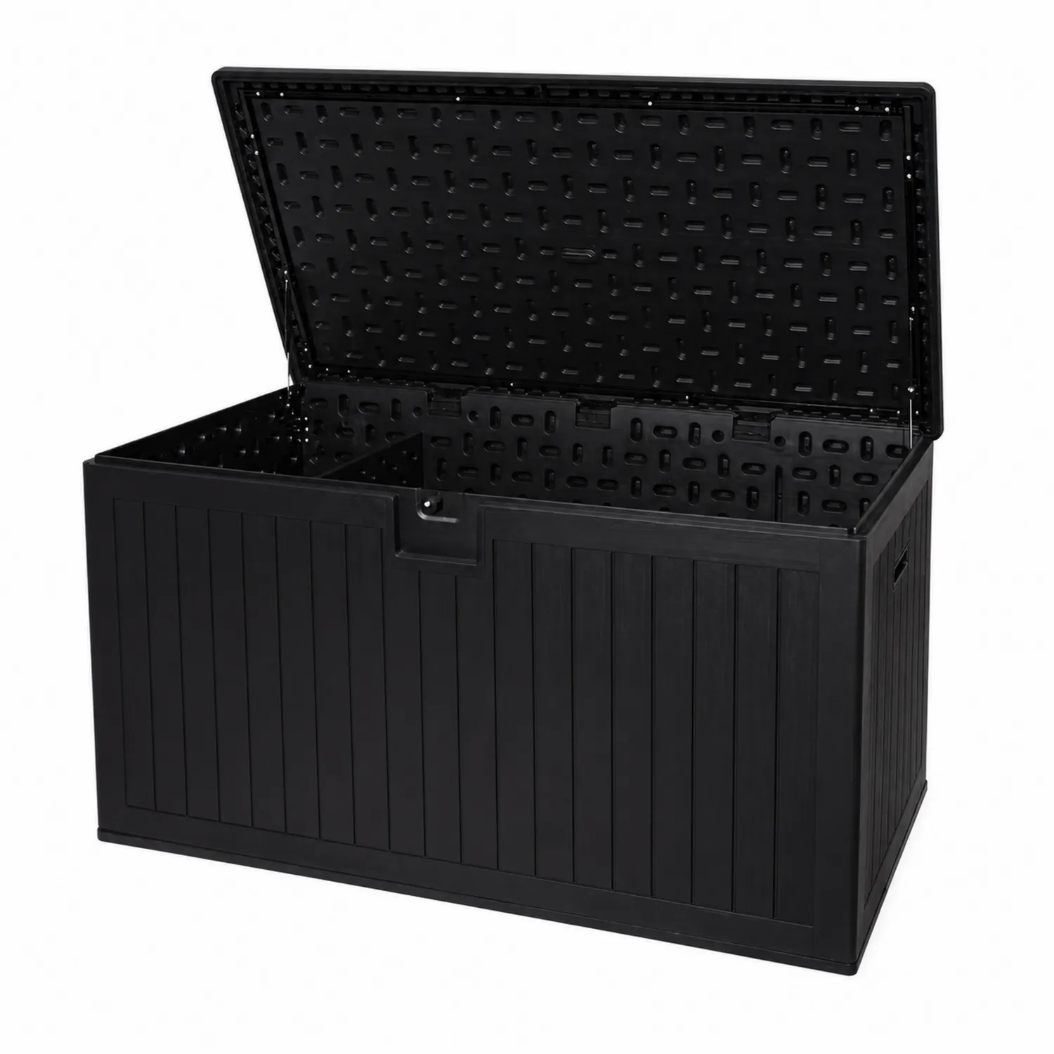 Contenitore portaoggetti in plastica nero 120x60x63 cm-Elqironix