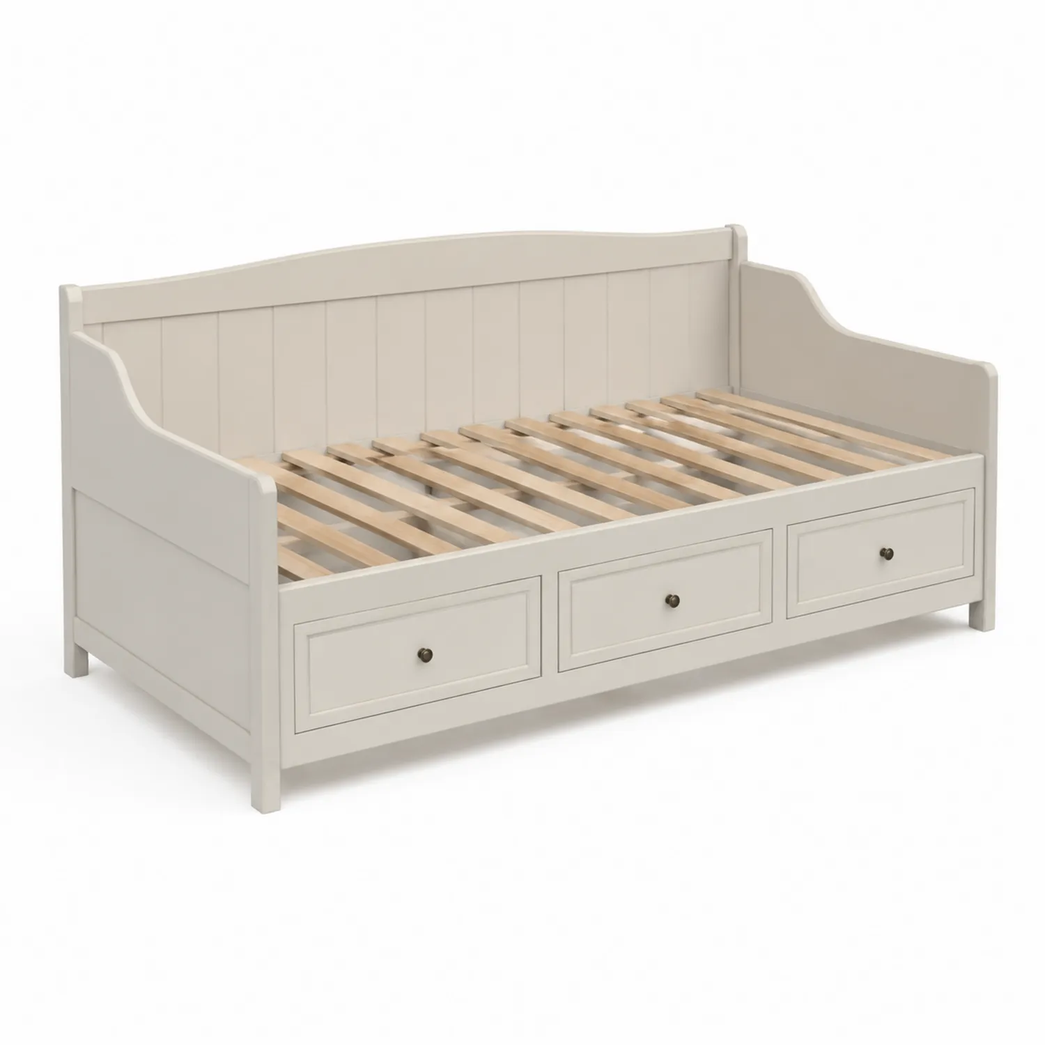 Letto singolo in legno MDF con cassetti-Elqironix