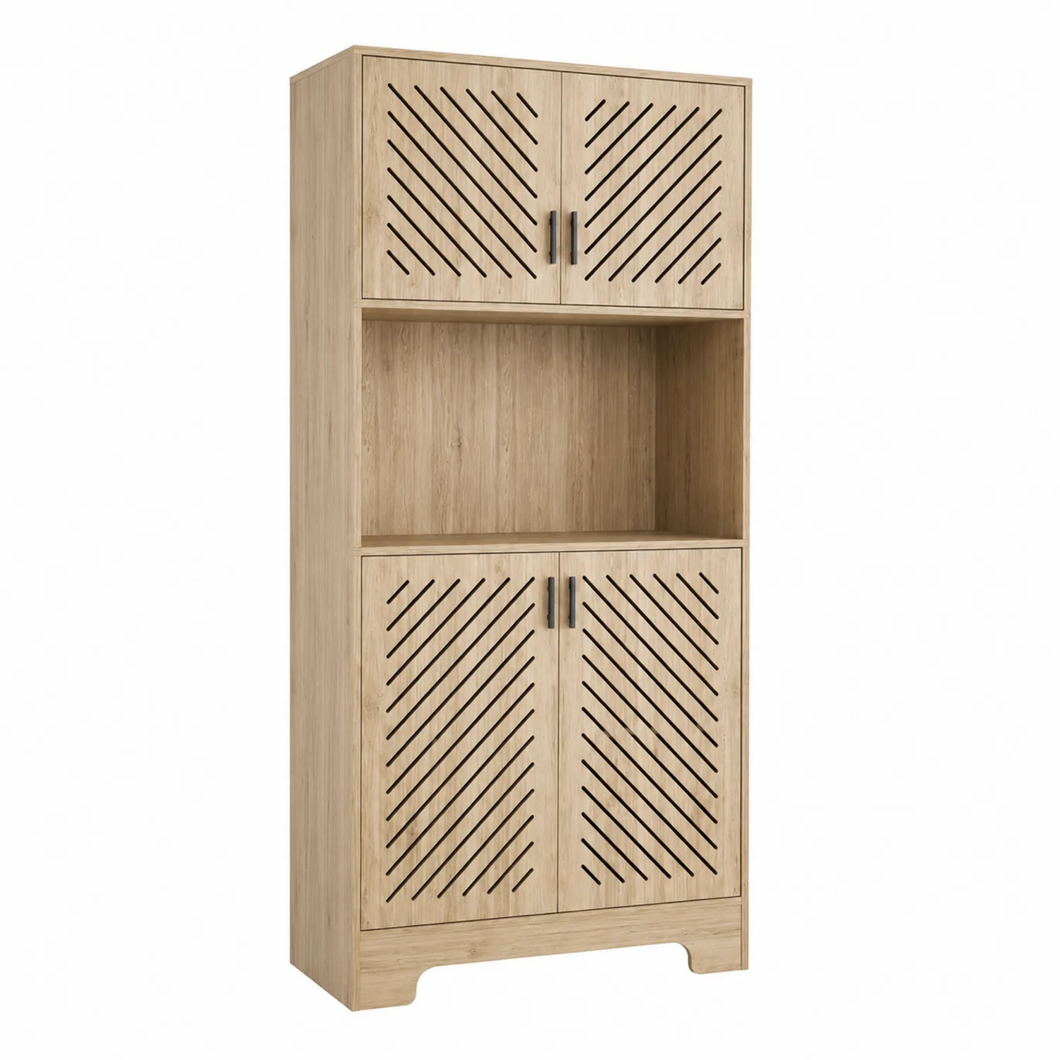 Dispensa in Legno MDF con Ante Ventilate-Elqironix