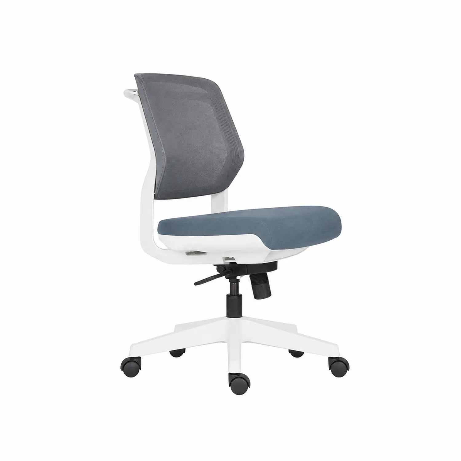 Sedia ergonomica con schienale in rete e seduta in tessuto-Elqironix