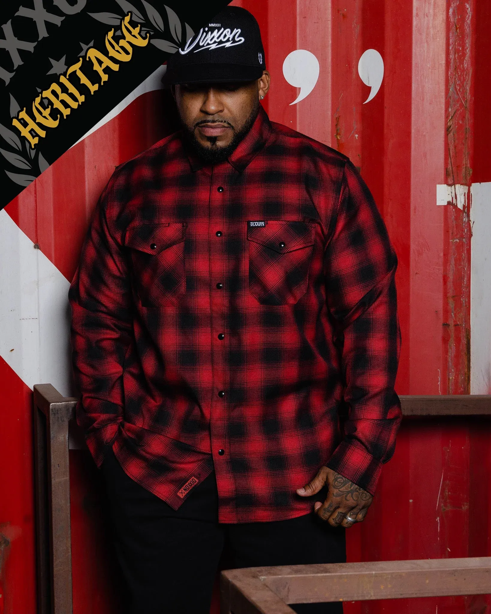 DIXXON Flannel Plaid Flannel Button-Down Shirt - Limited Edition lot of 10！