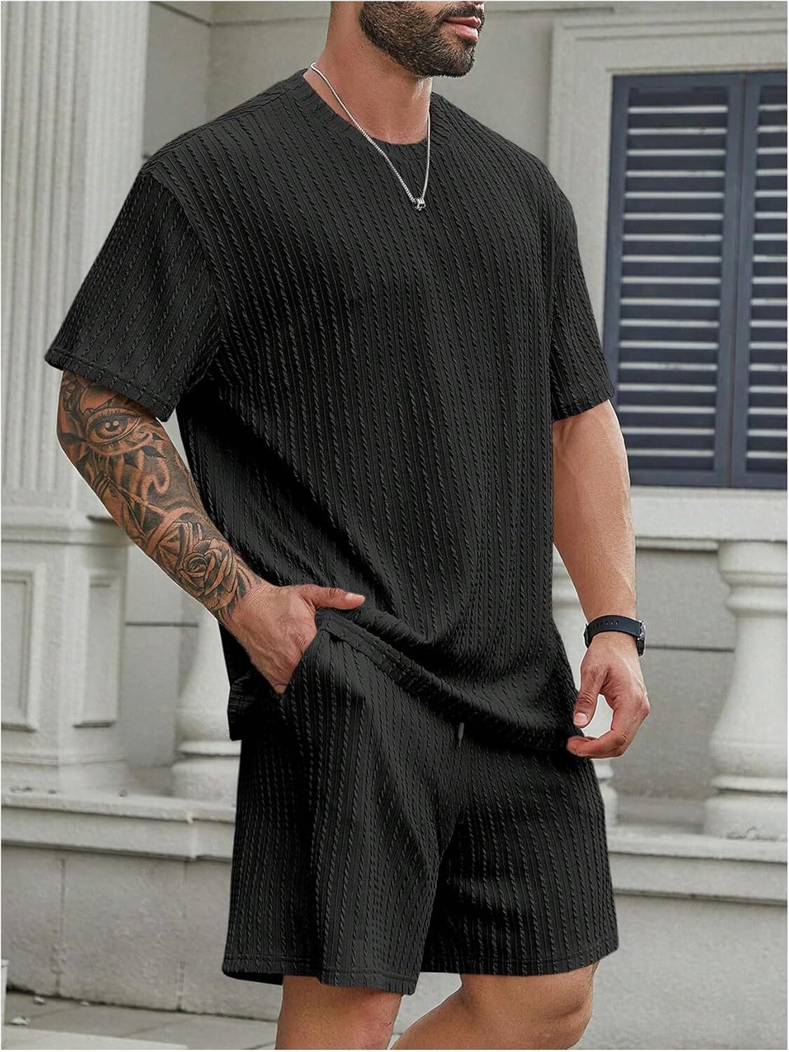 💝Last day promotion! Men's two-piece textured suit
