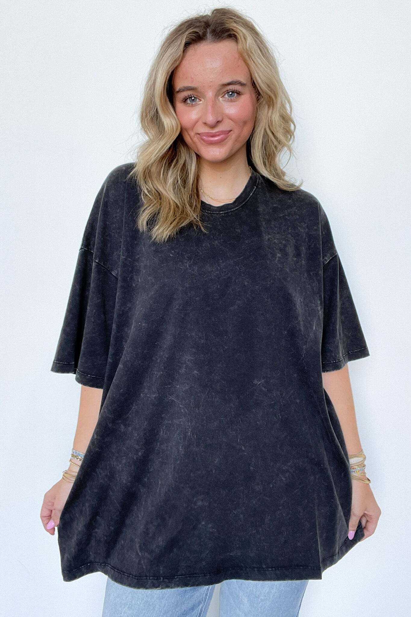 Weekend Awaits Mineral Wash Oversized Top - BACK IN STOCK