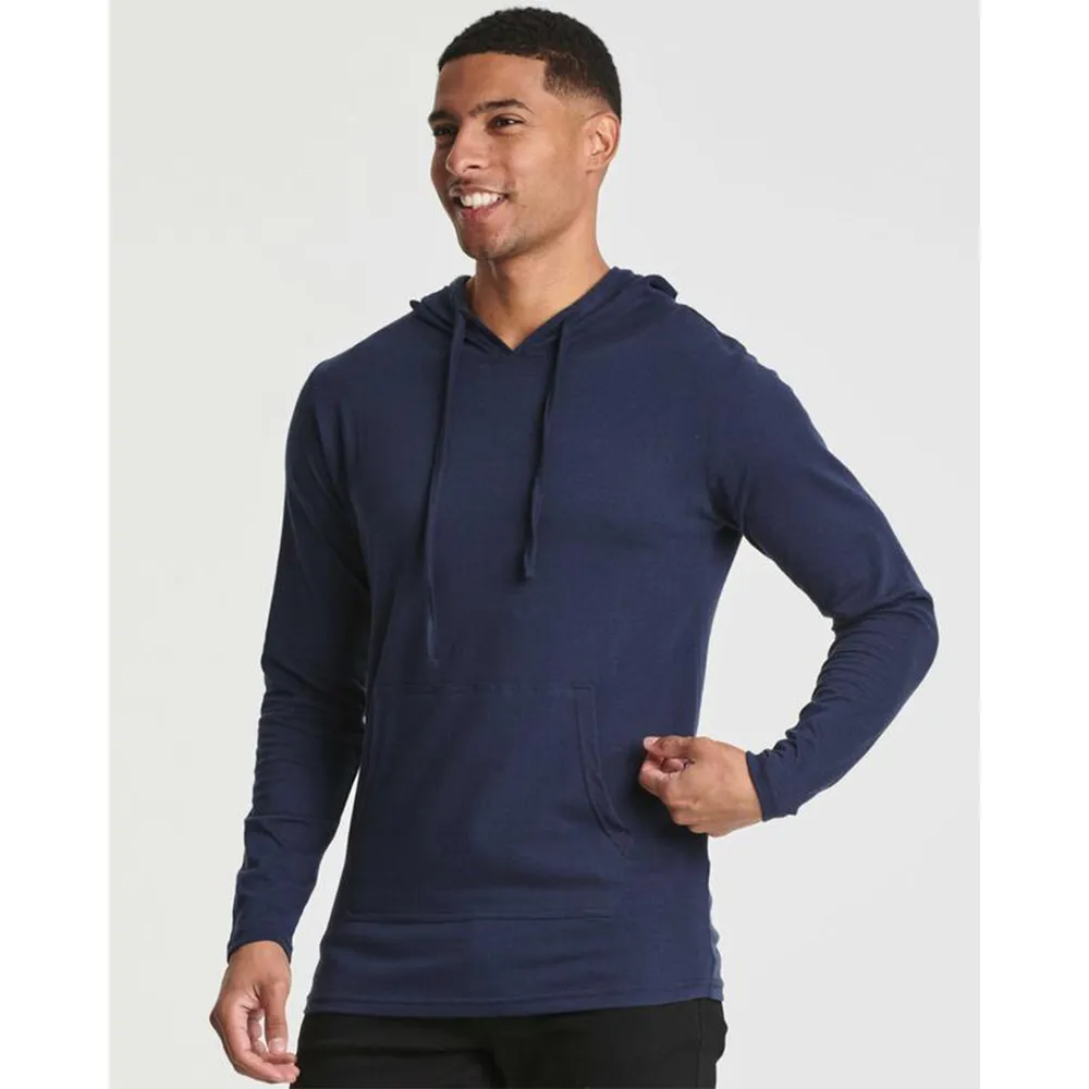 Men's Cotton Lightweight Casual Pullover Drawstring Hoodie With Pocket (Big & Tall)