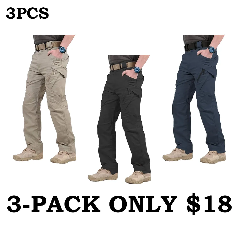 Men's Multi-Pocket Lightweight Casual Work Pants