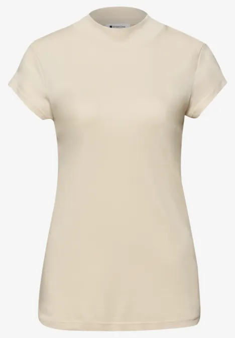 Basic T-Shirt mit Turtle Neck