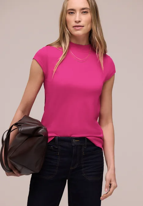 Basic T-Shirt mit Turtle Neck