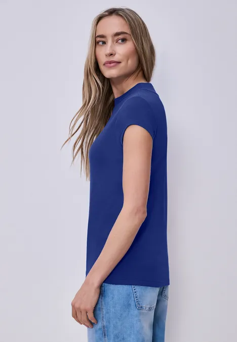 Basic T-Shirt mit Turtle Neck