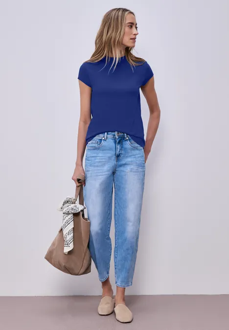 Basic T-Shirt mit Turtle Neck