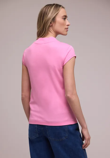 Basic T-Shirt mit Turtle Neck