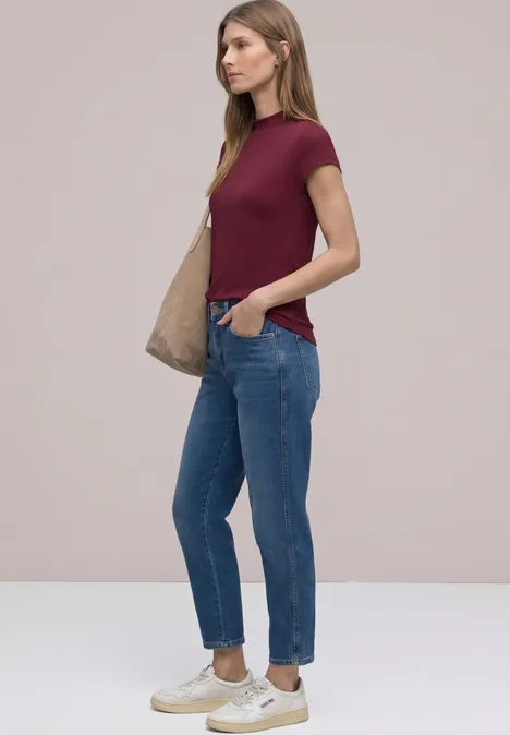 Basic T-Shirt mit Turtle Neck