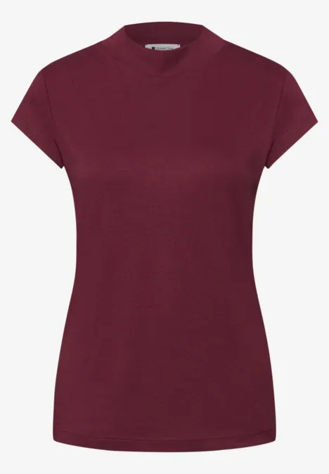 Basic T-Shirt mit Turtle Neck